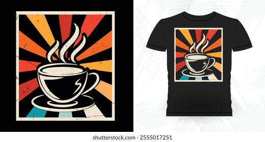 Funny Coffee Artists Retro Vintage Coffee Barista T-shirt Design