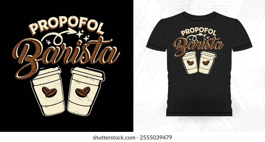 Funny Coffee Artists Retro Vintage Coffee Barista T-shirt Design