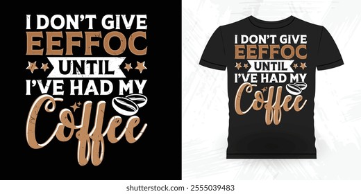 Funny Coffee Artists Retro Vintage Coffee Barista T-shirt Design