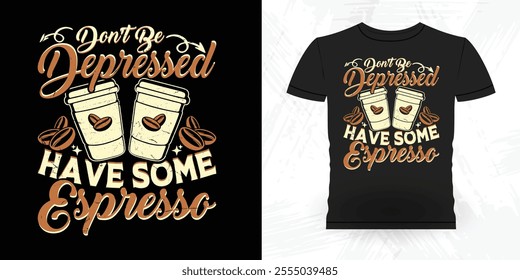 Funny Coffee Artists Retro Vintage Coffee Barista T-shirt Design