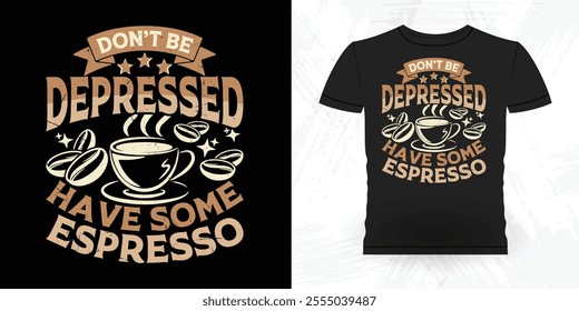 Funny Coffee Artists Retro Vintage Coffee Barista T-shirt Design