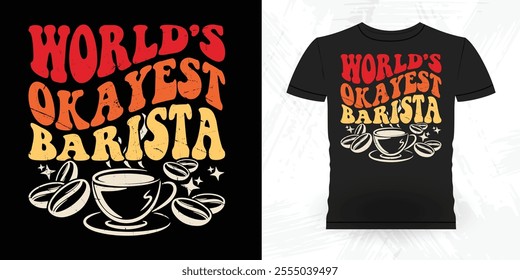 Funny Coffee Artists Retro Vintage Coffee Barista T-shirt Design