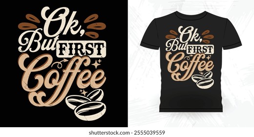 Funny Coffee Artists Retro Vintage Coffee Barista T-shirt Design