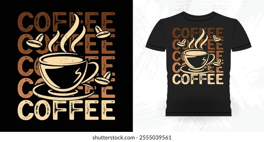 Funny Coffee Artists Retro Vintage Coffee Barista T-shirt Design