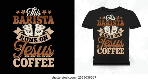 Funny Coffee Artists Retro Vintage Coffee Barista T-shirt Design