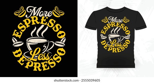 Funny Coffee Artists Retro Vintage Coffee Barista T-shirt Design