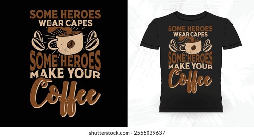 Funny Coffee Artists Retro Vintage Coffee Barista T-shirt Design