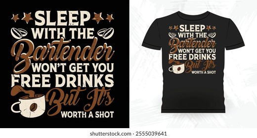 Funny Coffee Artists Retro Vintage Coffee Barista T-shirt Design