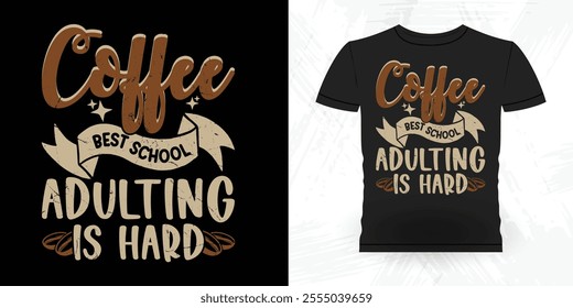 Funny Coffee Artists Retro Vintage Coffee Barista T-shirt Design