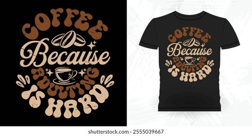 Funny Coffee Artists Retro Vintage Coffee Barista T-shirt Design