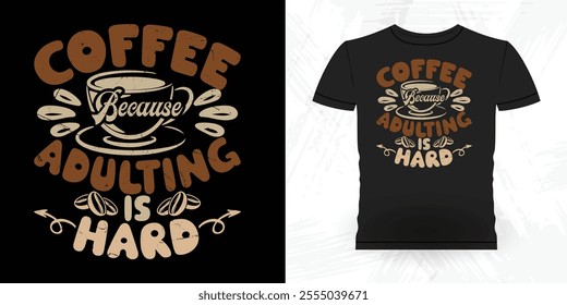 Funny Coffee Artists Retro Vintage Coffee Barista T-shirt Design