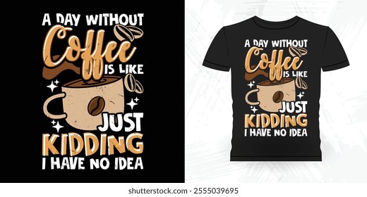 Funny Coffee Artists Retro Vintage Coffee Barista T-shirt Design