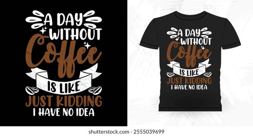 Funny Coffee Artists Retro Vintage Coffee Barista T-shirt Design