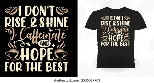 Funny Coffee Artists Retro Vintage Coffee Barista T-shirt Design