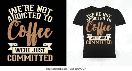 Funny Coffee Artists Retro Vintage Coffee Barista T-shirt Design