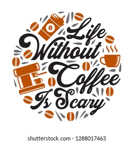 Funny Coffee Quote and Saying. 100 vector best for graphic in your goods