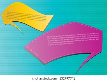 Funny color abstract talking box