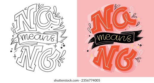 Funny color hand drawn doodle lettering postcard. T-shirt design, mug print, bag print, doodle template print.