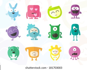 Funny Colored Characters