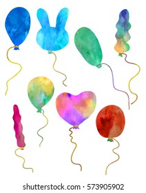 Funny and colorful balloon set. 
