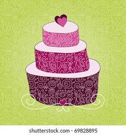 funny colorful cake