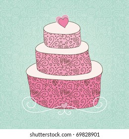 funny colorful cake