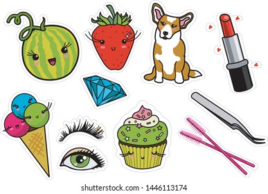 Funny colorful stickers for eyelash master