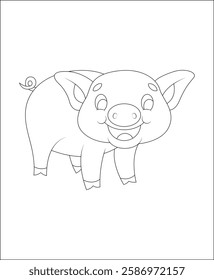 Funny coloring page | coloring book page | line art for kids and adults