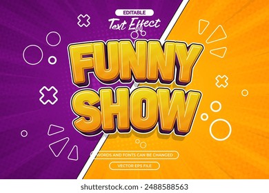 Funny comedy editable text effect