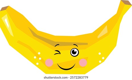 Funny comic abstract fresh banana
