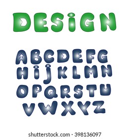 Funny Comics Font. Vector Cartoon Alphabet