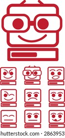funny computer faces