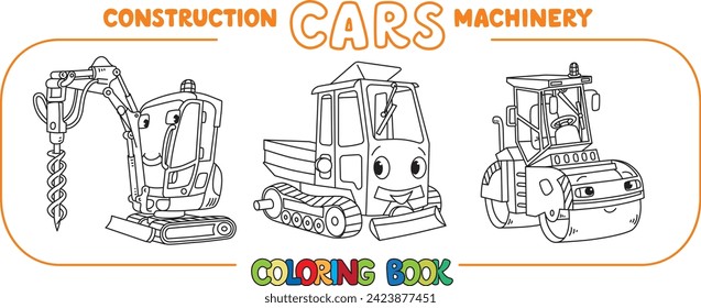 Cómics de construcción divertidos colorido conjunto de libros