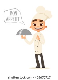 Funny cook. Bon appetit