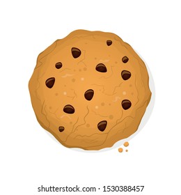 ilustración de caricatura vectorial de galletas divertidas