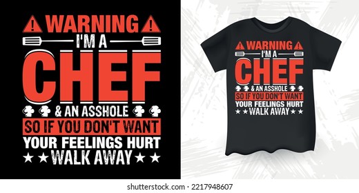 Funny Cooking Chef T-shirt Design