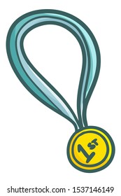 Funny and cool gold medal for the winner