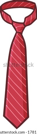 Funny and cool red stripes tie for fashinable businessman