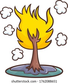Funny and cool tree of fire for your fantasy story
