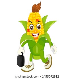 Funny Corn Cartoon For Your Design