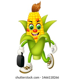 Funny Corn Cartoon For Your Design