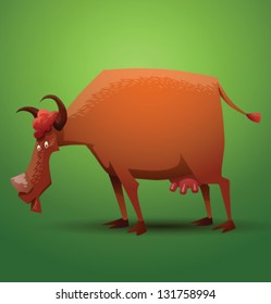 Funny Cow 01, vector
