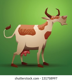 Funny Cow 02, vector