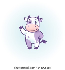 funny cow cartoon character Year of the Ox cartoon image design