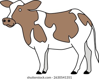 funny cow cartoon, cow icon