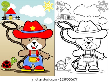 funny cowboy cartoon