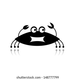 Funny crab for your design