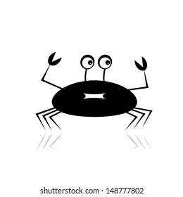 Funny crab for your design