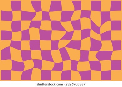 Sonrisa divertida y disparatada se enfrenta a un patrón sin fisuras. Ilustración del personaje de la caricatura vectorial. Sonrisa sonriente técnica se enfrenta a un ácido derretido, trippy, células, tecnno patrón sin fisuras concepto de impresión de papel tapiz