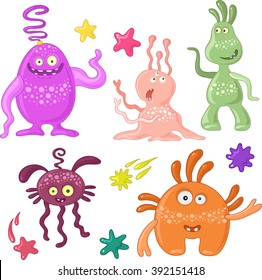 Funny crazy monsters